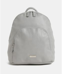 Světle šedý batoh s přední kapsou ZOOT