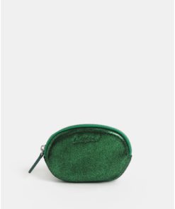 Zelená dámská třpytivá peněženka na mince Cath Kidston