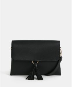 Černá crossbody kabelka s třásněmi Dorothy Perkins