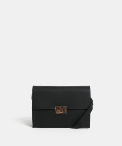 Černá malá crossbody kabelka Pieces Fable