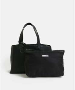 Černý shopper s hadím vzorem 2v1 Pieces Brooke