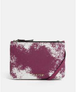 Fialová crossbody kabelka Calvin Klein Jeans