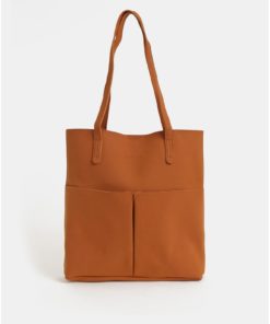 Hnědý shopper s pouzdrem Claudia Canova Adella