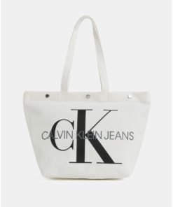 Krémový shopper Calvin Klein Jeans
