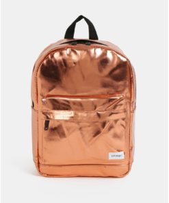 Oranžový dámský lesklý batoh Spiral Mini 9 l