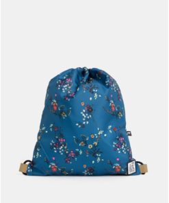 Petrolejový dámský květovaný voděodpudivý vak The Pack Society