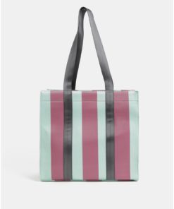 Růžovo-mentolová kabelka Pieces Briannah