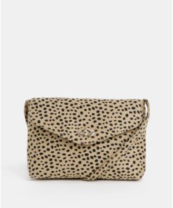 Světle hnědá crossbody kabelka s gepardím vzorem Dorothy Perkins
