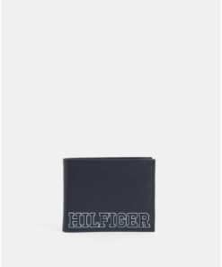 Tmavě modrá pánská kožená peněženka Tommy Hilfiger