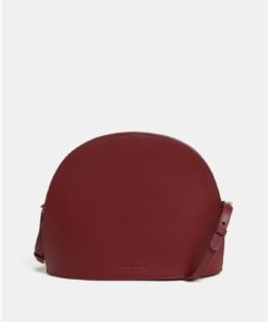 Vínová kožená crossbody kabelka Vagabond Shannon
