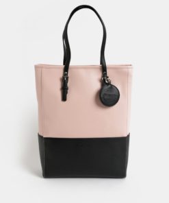 Černo-růžová velká kabelka Meatfly