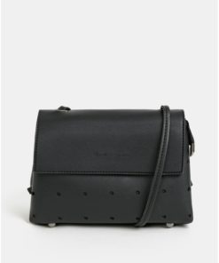 Černá děrovaná crossbody kabelka Claudia Canova Cindi