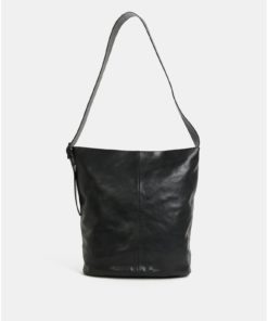 Černá kožená kabelka Vagabond Stockholm