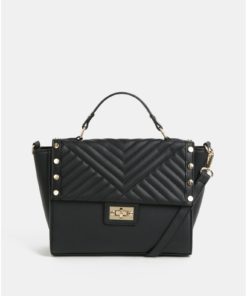 Černá prošívaná kabelka Dorothy Perkins