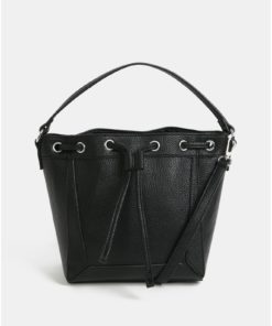 Černá vaková kabelka Pieces Balbina