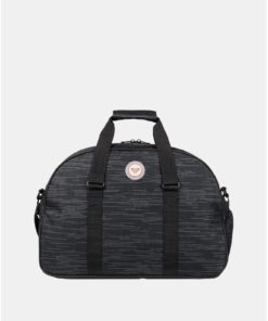 Černá žíhaná sportovní taška Roxy Feel Happy