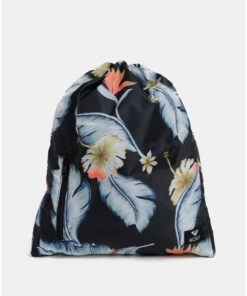 Černý květovaný vak Roxy Light As a Feat 14.5 l