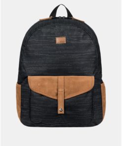 Černý žíhaný batoh Roxy Carribean Solid 18 l