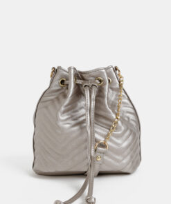 Béžová vaková crossbody kabelka s metalickými odlesky Haily´s Tina