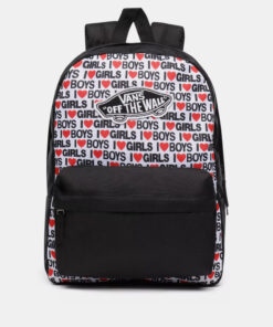Bílo-černý vzorovaný batoh VANS 22 l