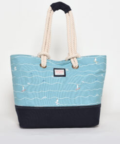 Modrá vzorovaná plážová taška Brakeburn