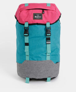 Růžovo-tyrkysový dámský batoh Meatfly Pioneer 4 26 l