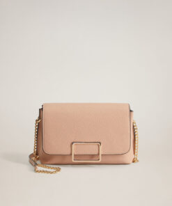Růžová crossbody kabelka Mango Ribera