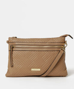 Světle hnědá crossbody kabelka Hampton