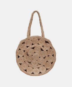 Světle hnědá jutová kabelka ONLY