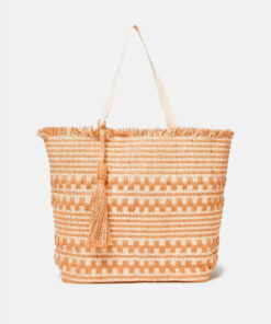 Světle hnědá plážová jůtová taška Dorothy Perkins