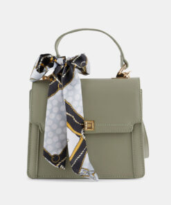 Zelená crossbody kabelka Pieces Olive