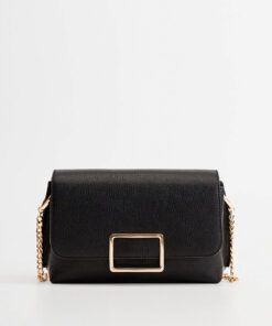 Černá crossbody kabelka Mango Ribera