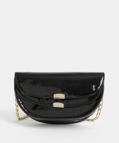 Černá crossbody kabelka Pieces Jasmin