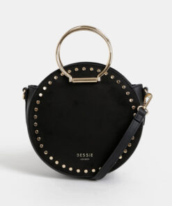 Černá kabelka v semišové úpravě Bessie London