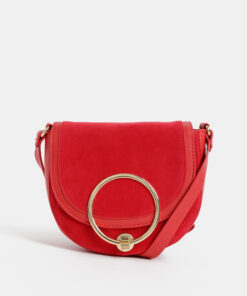 Červená crossbody kabelka v semišové úpravě Haily´s Ciara