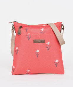 Červená vzorovaná crossbody kabelka Brakeburn