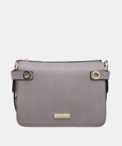 Šedá crossbody kabelka Bessie London