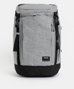 Šedý žíhaný batoh NUGGET Mesmer 35 l