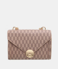 Béžová vzorovaná crossbody kabelka Bessie London