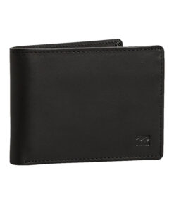 Billabong VACANT LEATHER black pánská značková peněženka - černá