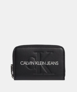 Calvin Klein černá peněženka Accordion Zip Around