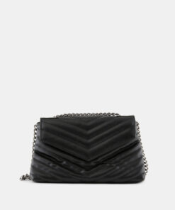 Černá crossbody kabelka Pieces Silano