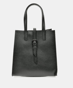 Černá kožená kabelka Anna Luchini