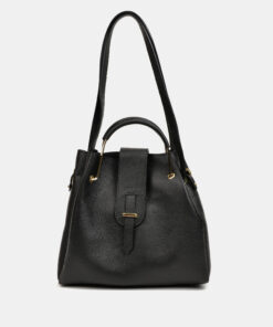 Černá kožená kabelka Roberta M