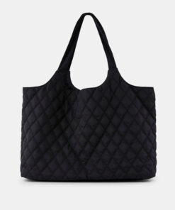 Černá prošívaná taška Pieces