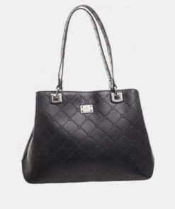 Černá vzorovaná kabelka Bessie London