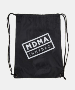 Černý batoh s potiskem In My Bag