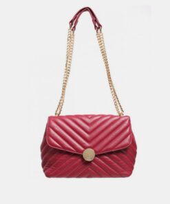 Červená crossbody kabelka Bessie London