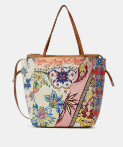 Desigual barevná kabelka Bols Pink Boho Norwitch