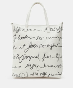 Desigual bílá kabelka Bols Frases Nerima Medium